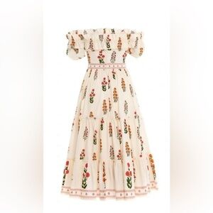 Agua Bendita Floral Dress- can be worn on or off the shoulder